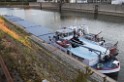 Havarie Wassereinbruch Motorraum beim Schiff Koeln Niehl Niehler Hafen P092